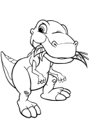 The little dinosaurus Online Coloring